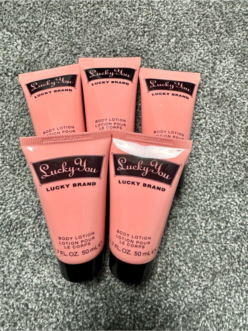 Lucky Brand Lucky You Body Lotion qty 5 - 1.7fl oz each
